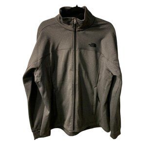 North Face Softshell Jacket Size XL Womens Gray Full Zip Pockets Wind Resistant